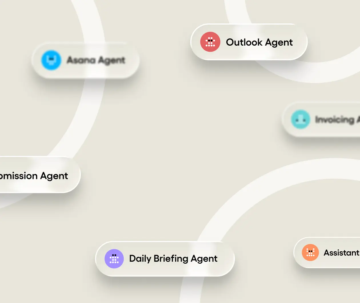 Veryfront agents working across a connected workflow