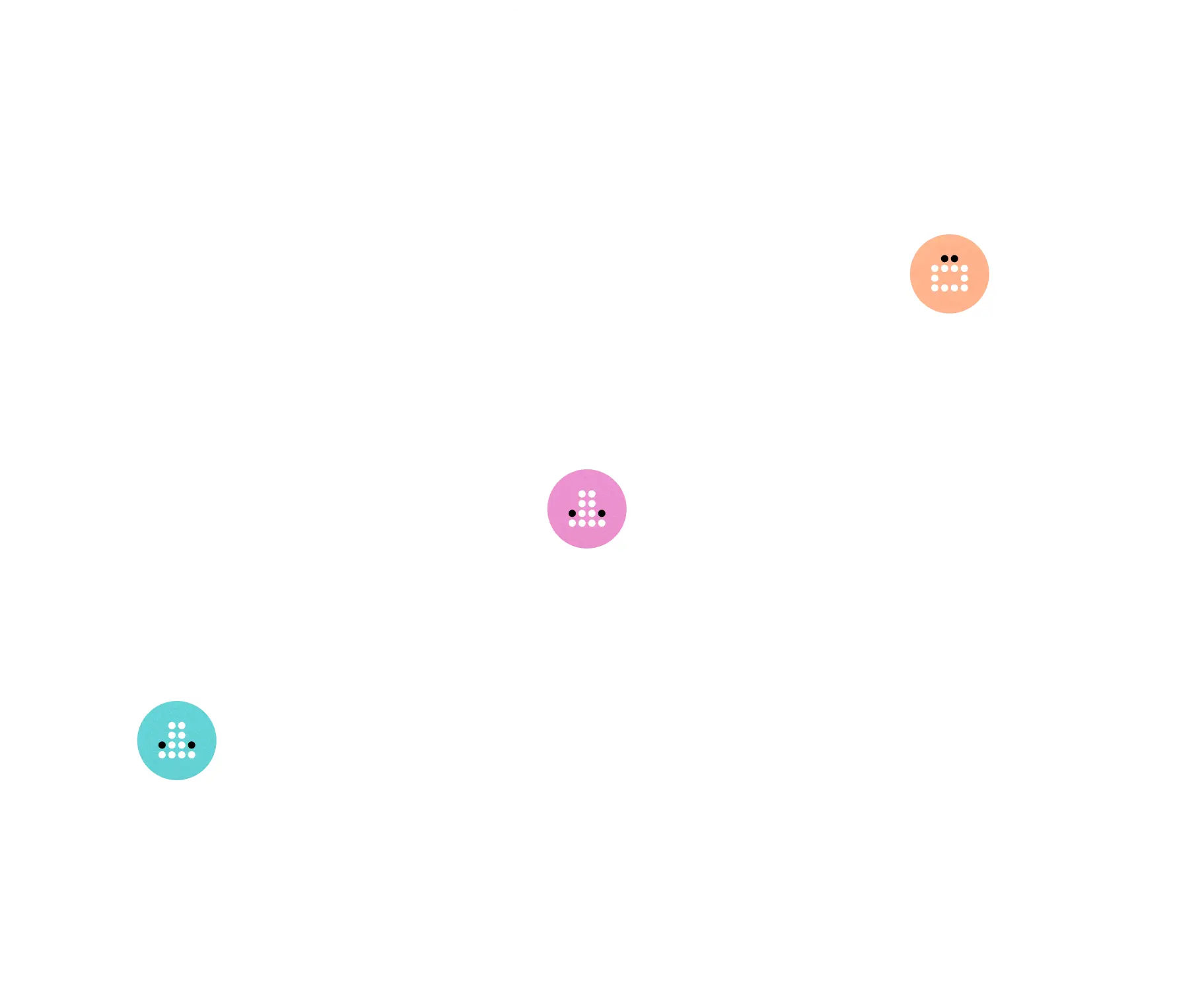 Agents moving along a curved path into production